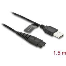 DELOCK 90987 - Cargador de afeitar Cable de repuesto Hatteker 1,2 m.