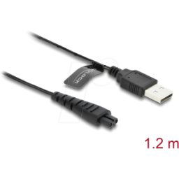 DELOCK 90985 - Cargador de afeitar Cable de repuesto Remington 1,2 m.
