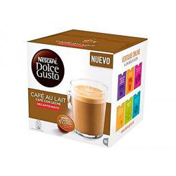Cafe dolce gusto cafe con leche descafeinado monodosis caja de 16 unidades