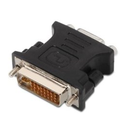 Adaptador DVI a SVGA AISENS A118-0092 24+5 Macho a HDB15 Hembra Contactos Oro Negro