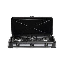 Hornillo a gas Melchioni Family Minerva New 3 portátil 3 quemadores exterior negro