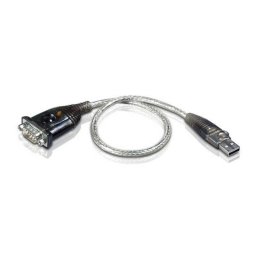 Adaptador USB a RS-232 ATEN UC232A Acero Inoxidable Transparente 0,35 m