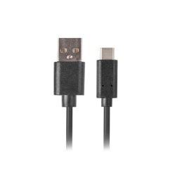 Cable USB Lanberg CA-USBO-20CU-0010-BK 1 m USB-A a USB-C Negro