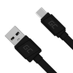 Cable USB A Green Cell KABGC03 0,25 m USB C Transferencia 0,48 Gbit/s Negro