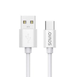 Cable USB Savio CL-168 USB-A a USB-C 3 m Blanco Fast Charge