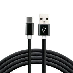 Cable USB A Everactive CBS-1CB 1 m Carga Rápida Silicona Negro