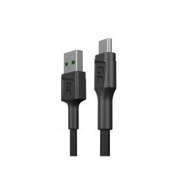 Cable Green Cell KABGC23 0,3 m USB A a Micro-USB B Negro