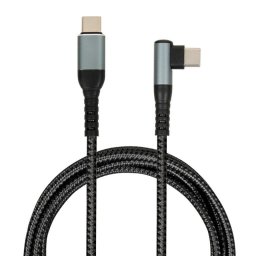 Cable USB C iBox IKUTC100 2 m Textil Carga Rápida 60 W Negro