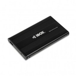 Caja HDD iBox HD-01 2.5 pulgadas Metal USB 2.0 Negra Compatible Windows Mac Linux