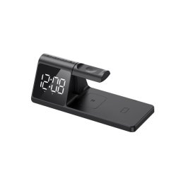Cargador inalámbrico Havit W3042 estación 3 en 1 auto USB negro