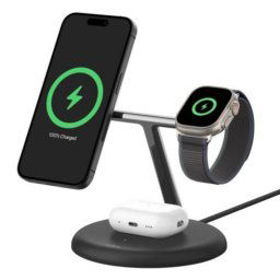Cargador inalámbrico Belkin Boost Charge Pro 3in1 Qi2 15W Base Magnética