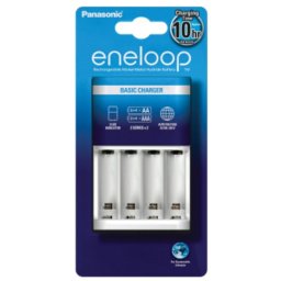 Cargador de baterías Panasonic BQ-CC51E para AA y AAA blanco