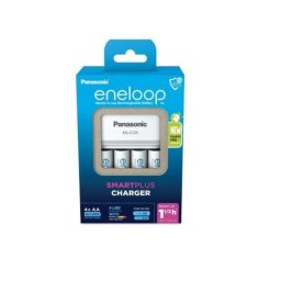 Cargador de pilas Panasonic BQ-CC55 AA AAA 4 pilas incluidas LED Blanco