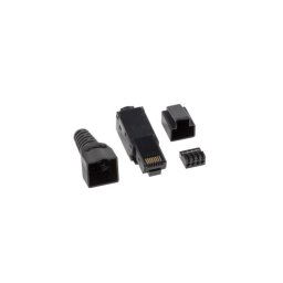 Conector RJ-45 Lanberg PLU-6000TL Macho Cat6 Nylon UTP Negro