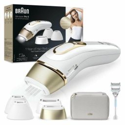 Depiladora Braun Silk-expert Pro PL5356 IPL Oro Blanco Precisión 10 Niveles