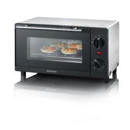 Horno eléctrico Severin TO 2052 9 L Negro compacto con temporizador y grill