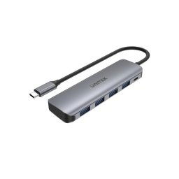 Hub UNITEK 5 puertos USB 3.2 Gen 1 P5+ 5000 Mbit/s Aluminio compacto