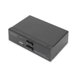 Conmutador KVM Digitus 2 Puertos HDMI 4K USB Audio Carcasa Metálica