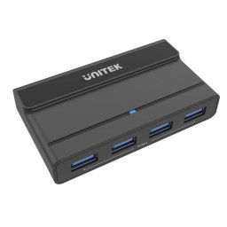 Switch KVM UNITEK H1310A USB C 2 Puertos ABS Negro con Hub USB 3.2