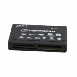 Lector de tarjetas Esperanza EA119 USB 2.0 Negro Multiformato Plug and Play