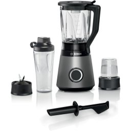 Batidora de vaso Bosch Serie 4 MMB6177S 1,5L 1200W acero inoxidable picahielos