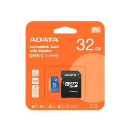 Tarjeta microSD ADATA 32GB Class 10 UHS-I 85MB/s 25MB/s con Adaptador