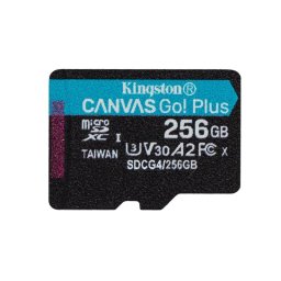 Tarjeta MicroSD Kingston Canvas Go Plus 256GB UHS-I A2 U3 V30 200MB/s