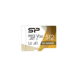 Tarjeta MicroSDXC Silicon Power SP512GBSTXDU3V20AB 512GB 100MB/s UHS-I U3 V30