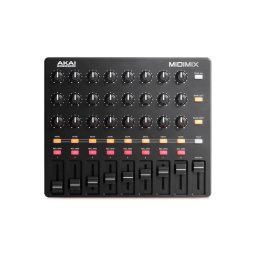 Controlador MIDI Akai MidiMix 3 canales USB PC Mac DJs Negro Rojo