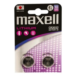Pila Maxell 12238500 CR2032 3 V 220 mAh pack 2 unidades