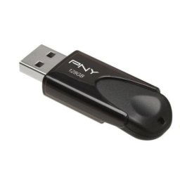 Memoria USB PNY Attaché 4 128GB USB 2.0 negra deslizante