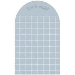Decochic Pizarra adhesiva magnética arco cuadros azul 60x98cm