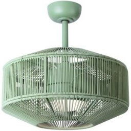 Sulion Ventilador de techo con luz led verde