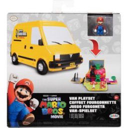 Nintendo Mini Playset Básico & 1 Mini Figura Super Mario Bros La Película.