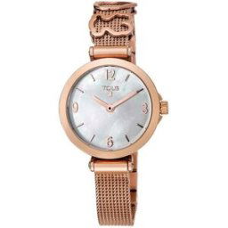 Tous Reloj de mujer Icon Charms de malla de acero en rosa con motivos. Rosa