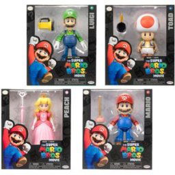Nintendo Figuras de 13 cm articuladas Super Mario Bros La Película.