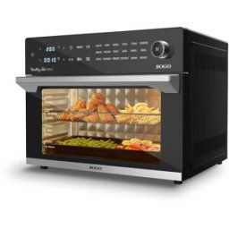 Sogo Freidora de aire sin aceite Healthy Cook FRE-SS-10495 Multifunción 4 en 1. Negro
