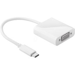 GOOBAY 66260 - Adaptador VGA, conector USB C a conector VGA