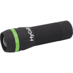 HYCELL ANS 1600-0108-1 - Linterna LED con zoom, 1 W, 55 lm, negra, 3x AAA (Micro)