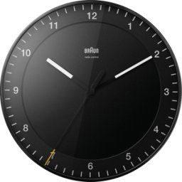 BRAUN BC17B-DCF - Reloj con pared de radio, negro