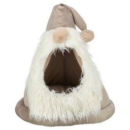 Cueva navideña Trixie Xmas para gatos - 45 x 47 cm (Diám x Al), beige