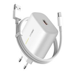 OPPO Cargador de Red Carga Rápida SUPERVOOC 65W + Cable USB-C Blanco
