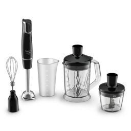 Batidora de mano Moulinex DD94L810 1000W Powelix Titanio Picahielos Turbo Vaso 1L Negra