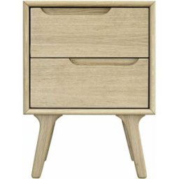 ID Kids Mesita de noche madera maciza y panel de fibras