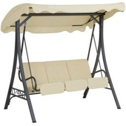Beliani Columpio metal beige