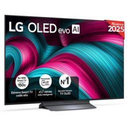 LG TV OLED evo AI C5 139cm (55') OLED55C56LB, Smart TV 4K (Reacondicionado Grado A). Negro