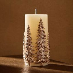 El Corte Inglés Vela candelabro Árbol Navidad. Dorado