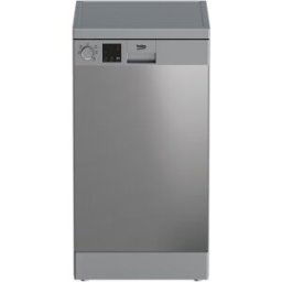 Beko Lavavajillas 10 servicios, 5 programas, 45 cm - DVS05024X. Acero Inox