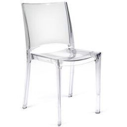 Grandsoleil Silla de cocina apilable Venus . Transparente