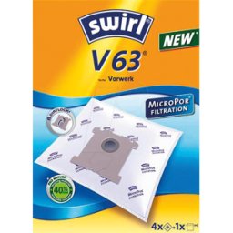 SWIRL 559091 - Bolsa para aspiradora, 4 filtros swirl® MicroPor. V 63